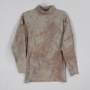 Under Armour Shirt Mens Large Camo Mossy Oak Duck Blind ColdGear Hunting 1245108
